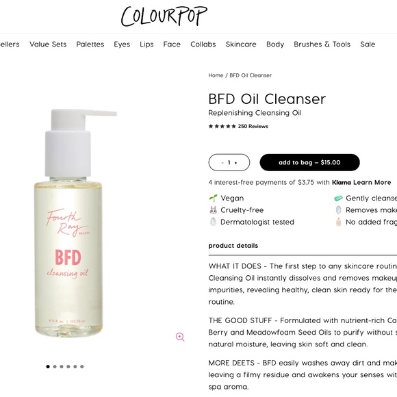 Fourth Ray Beauty "BFD" cleansing oil - Picture 8 of 8